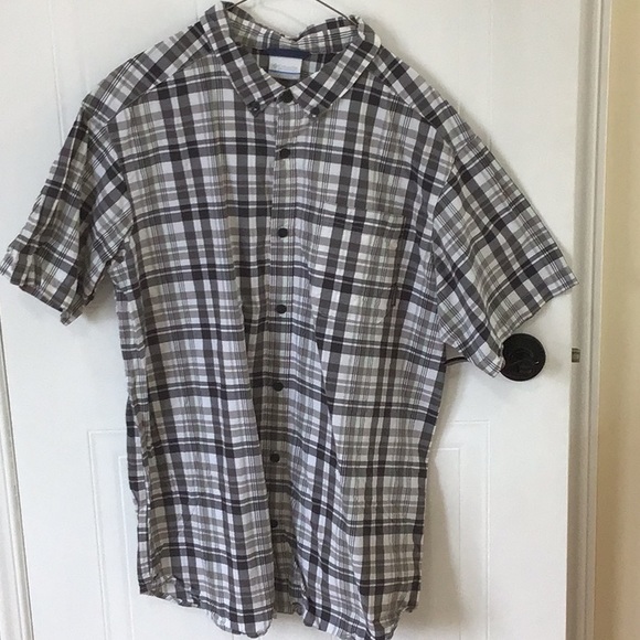 Columbia button down plaid shirt - Picture 1 of 5